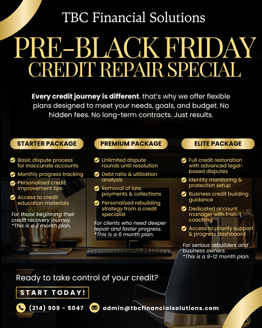 Start Fresh Credit Repair Package